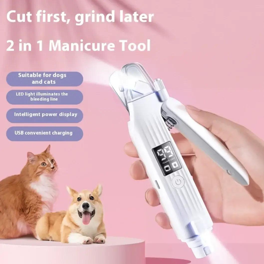 2-in-1 LED Pet Nail Clipper