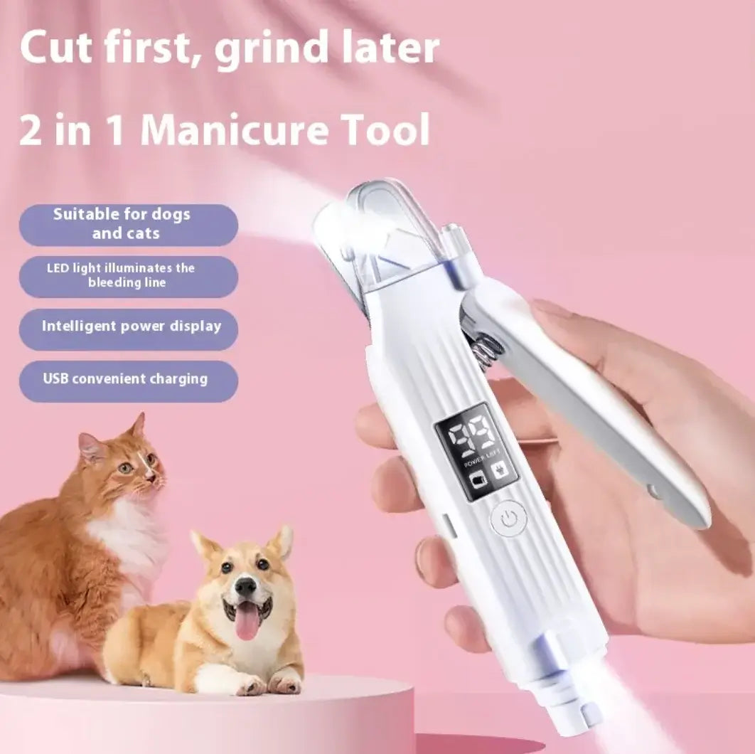 2-in-1 LED Pet Nail Clipper