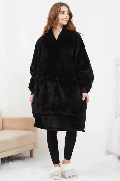 Premium USB Heated Oversized Hoodie Blanket