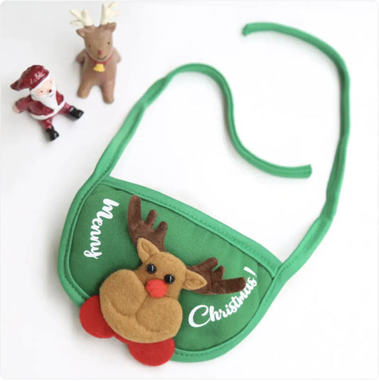 Pet Christmas Hat and Bib Set