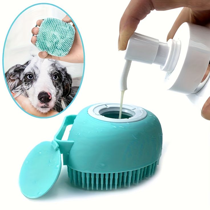 Dog Bath Massage Brush